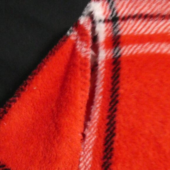 MIKK LOUNGE | xl - extra large | Plaid Fleece Zip-Up Front Closure Hooded Pajama - Picture 16 of 16